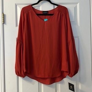 NWT Fortune and Ivy blouse with wide arm sleeves